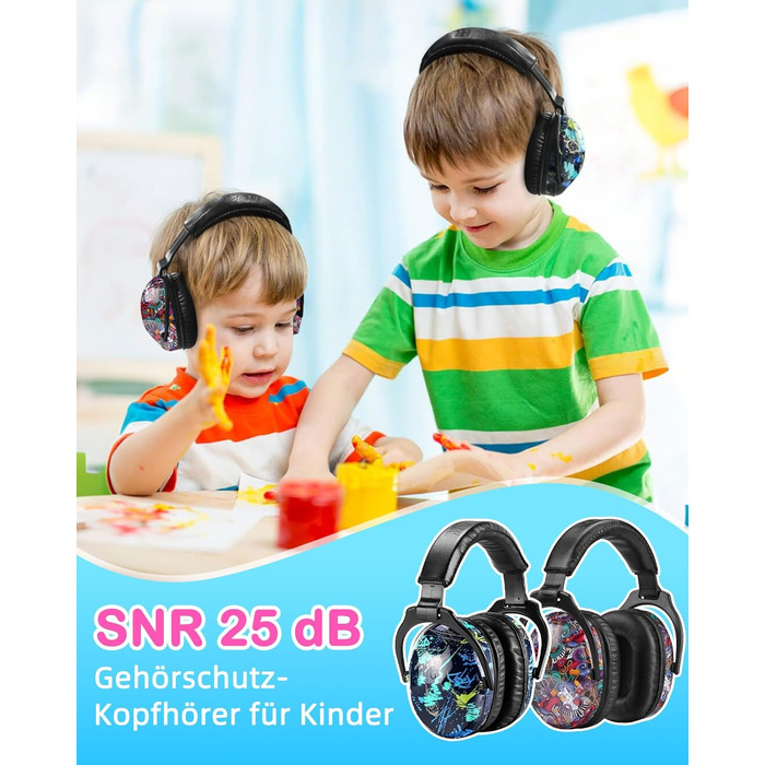 Навушники шумоізоляційні дитячі ZOHAN 030, 3-18 років, для дітей з аутизмом, для школи та концертів, регульовані