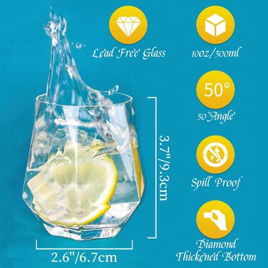 Glasseam Whiskey Glasses 2 pcs 300 ml clear