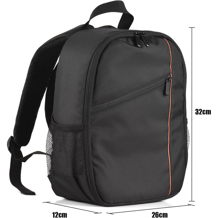 Рюкзак для камери Andoer Outdoor, водонепроникний, ударостійкий, сірий - сумісний з Sony, Canon, Nikon DSLR/SLR/Mirrorless