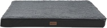 Ортопедичне ліжко для собак Juskys Milow, 76x51 см - м'яке та стабільне, знімний та пральний чохол. Підходить для маленьких собак - сірий колір.