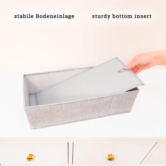 For IKEA dresser; THE ORIGINAL; perfect fit; Sturdy base; Drawer organization system for changing supplies, baby clothes, socks, underwear; 5-piece set (HEMNES DOUBLE FileFolding)