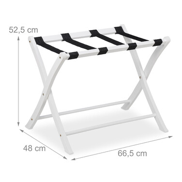 Relaxdays Folding Suit Stand - Wood