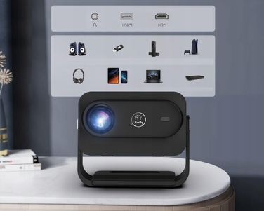 Проектор Heelly Smart TV: 20000 Лм, Android, WiFi, Full HD, підтримка 4K, автофокус