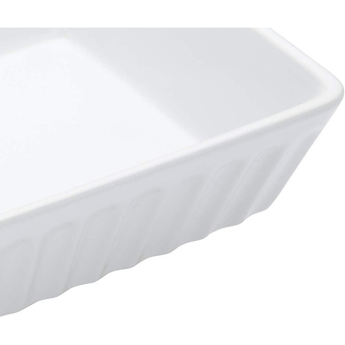Форма для лазаньї KitchenCraft World of Flavours, кераміка, 33 x 23 см, біла, 3 л