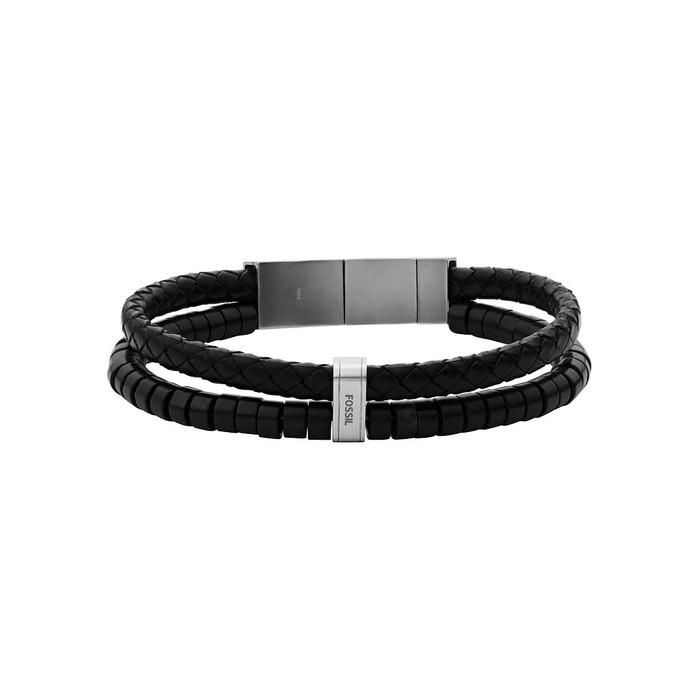 Годинник Fossil Vintage Casual чоловічий шкіряний або з нержавіючої сталі з браслетом (Чорний нефрит)