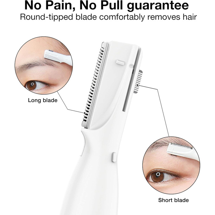 Електричний триммер для брів та обличчя для жінок Gold: прецизійна стрижка, безпечне гоління