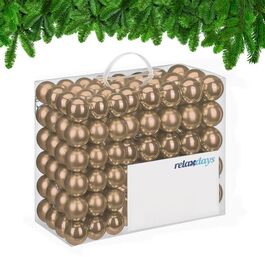 Relaxdays Set of 100 Christmas Baubles