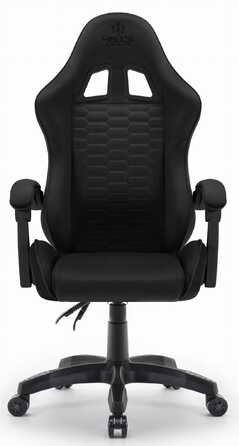 Ігрове крісло Hell's Chair HC-1000 Black, тканина, чорний