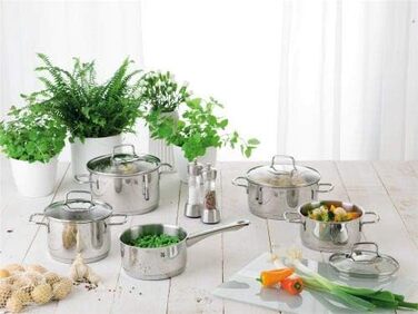 Каструля WMF Astoria 16 см без кришки, 1,5 л, з нержавіючої сталі Cromargan, для індукційних плит