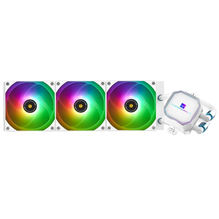 Система рідинного охолодження процесора Thermalright Frozen Prism 360 White ARGB, 360мм, 3 PWM вентилятори, для Intel LGA1700/1851/1200/115x та AMD AM4/AM5, Білий