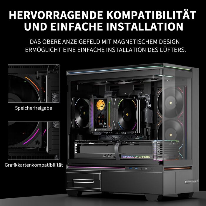 Кулер для процесора Thermalright Peerless Assassin 120 VISION MAX ARGB Black, 2 вентилятори TL-K12 PWM, 5
