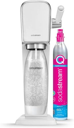 SodaStream газова вода ART з балоном CO2 та 1л пластикової пляшки, придатна для миття в посудомийній машині, білий, 44 см
