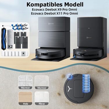 Фільтр для пилососа Dyson V12 Detect Slim Absolute Extra (2 шт) - Оригінал 971517-01 / Сумісний з Ecovacs X9 Pro Omni, X11 Pro Omni