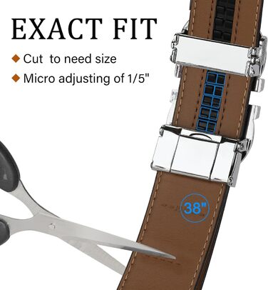 Чоловічий шкіряний ремінь ITIEZY з вінтажним принтом, автоматична застібка, 35 мм, регульований, розмір 32-38, колір пісочний