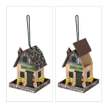 Relaxdays Decorative Birdhouse, Store Design