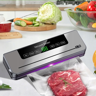 Вакууматор для продуктів: пакувальник з 5 режимами роботи для пакетів XXL