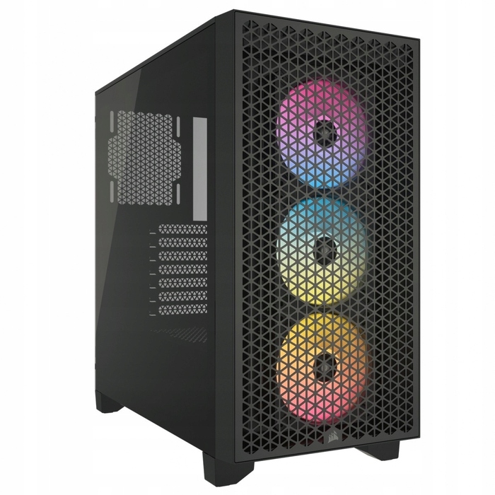Корпус Corsair 3000D Midi Tower, чорний