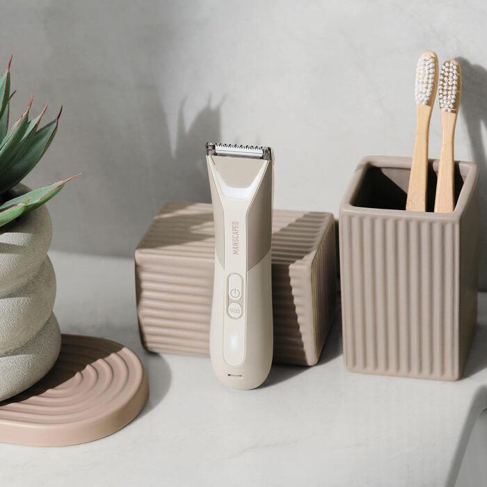 Триммер для тіла MANSCAPED® The Lawn Mower® 5.0 Desert Sand - водонепроникний, USB-C, для чоловіків і жінок