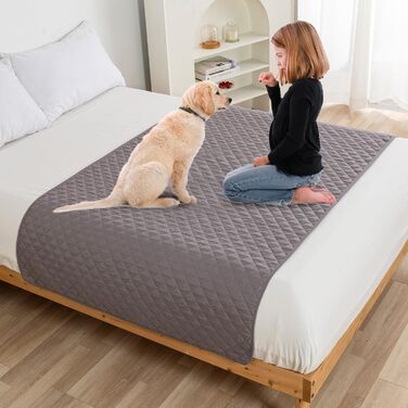 Водонепроникний килимок для собак PETCUTE 75x180 см (170x210 см), рожевий, захист дивану, антиковзаюча підстилка для собак