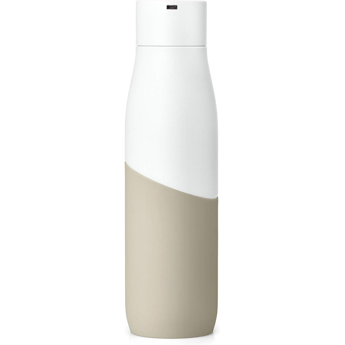 LARQ Movement PureVis 950ml – UV Self-Cleaning Stainless Steel Bottle with Silicone Sleeve | Lightweight, Impact-Resistant, Keeps Water Cool | Fitness, Running & Outdoor Activities, (710 ml, White/Dune)