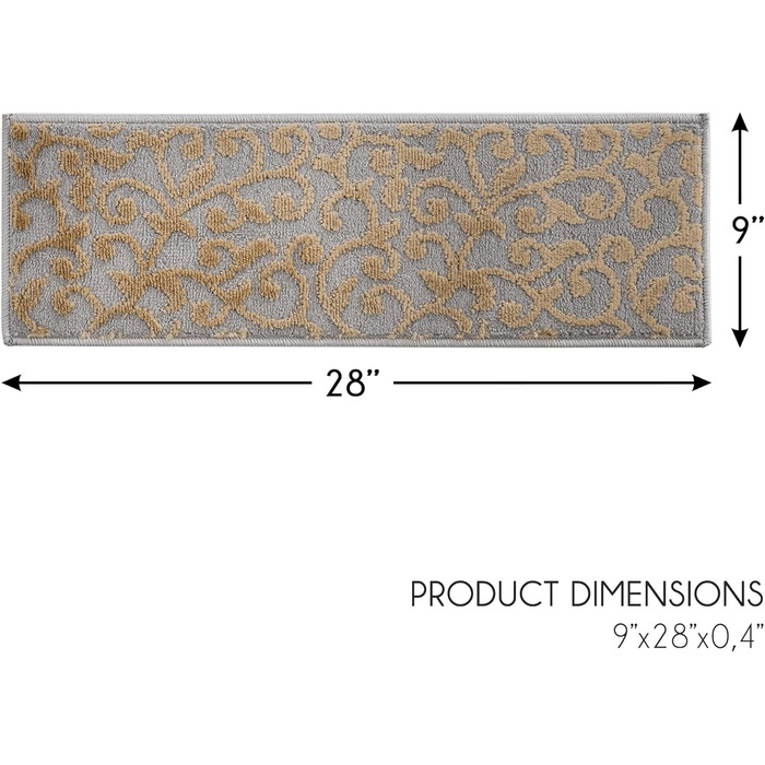 Сходинкові сходи Sussexhome Leaves Collection Beige - набір 13 шт.