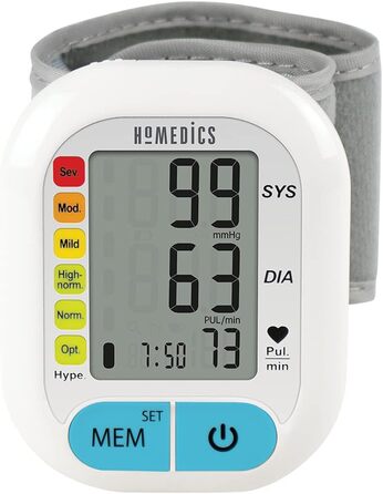 Тонометр House of Marley HoMedics Bluetooth з великим дисплеєм, 60 пам'яті та функцією попередження, вимірювання артеріального тиску та пульсу