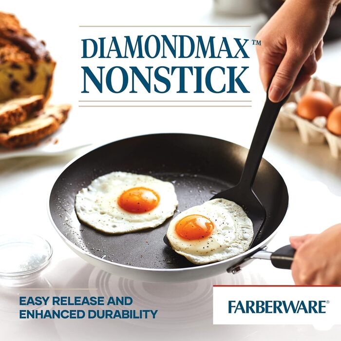 Набір кухонного посуду Farberware Cookstart DiamondMax: 15 предметів (каструлі, сковорідки, форма для випічки, аксесуари)