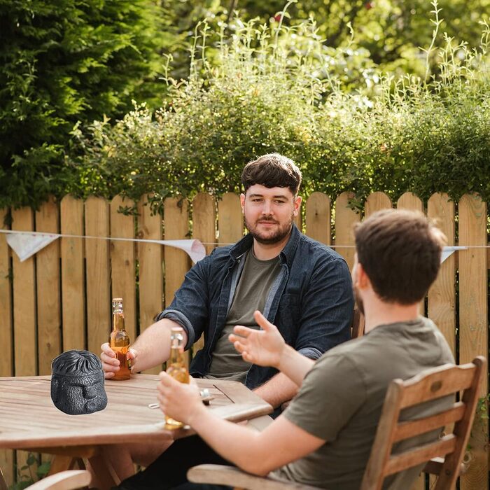 Відро для сміття на вулицю та балкон, герметичне, як стильний декор. Підходить для бетону та нержавіючої сталі. Чорний колір