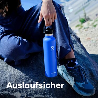 Термопляшка Hydro Flask Standard Mouth 621 мл зі сталевим корпусом та кришкою-соломинкою, вакуумна ізоляція, Birch