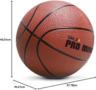 SKLZ Pro Mini баскетбольний кошик - ігровий кошик з м'ячем (одиночний, Pro Mini Hoop XL)
