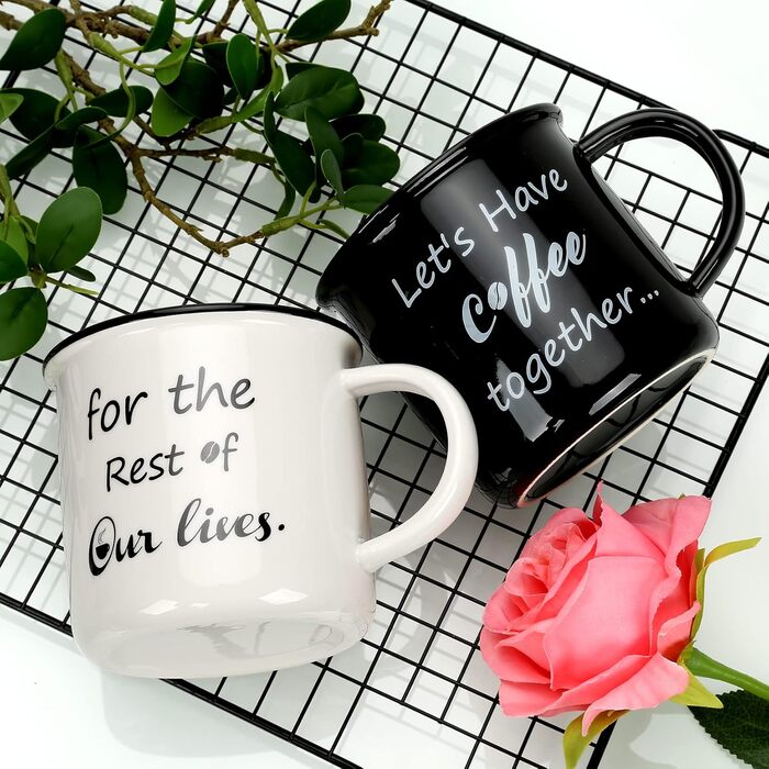 Stylish coffee mugs with 