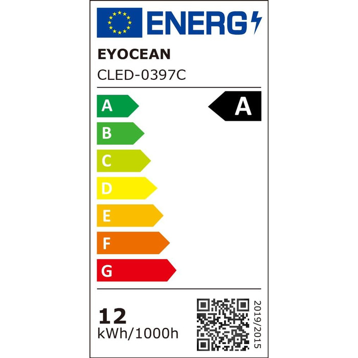 LED лампа EYOCEAN для офісу з регульованим кутом нахилу, сенсорне управління, 12W, регулювання яскравості та колірної температури