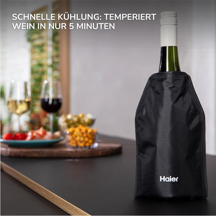 Охолоджувач для вина Haier Premium Collection - з нержавіючої сталі, для дому та свят