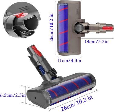 Електрична насадка для миття підлоги Dyson V11, V10, V8, V7, V15 - з баком та 6 змінними серветками