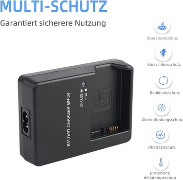 Зарядний пристрій MH-24 для акумуляторів EN-EL14/EN-EL14A (Nikon D3100, D3200, D3300, D3400, D3500, D5100, D5200, D5300, D5500, D5600, P7000, P7100, P7700, P7800, SLR-камери)
