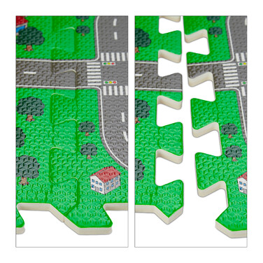 Relaxdays Street Puzzle Mat for Children