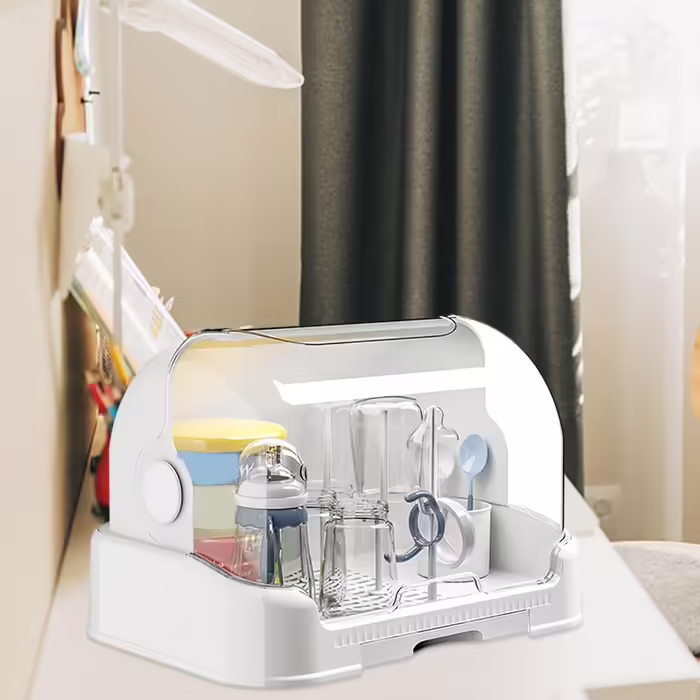 Bottle Storage Box - Bottle Sterilizer for Bottles, Bottle Organizer | Bottle Storage Box, Dustproof for Babies, Countertop Drying Rack