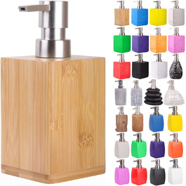 Дозатор для мила | Широкий вибір стильних дозаторів для мила | Сучасний дизайн | Чудовий акцент для будь-якої ванної кімнати (бамбук)