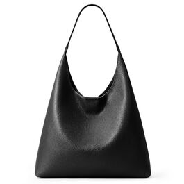 Сумка жіноча KALIDI Shopper Hobo з PU шкіри, чорна, велика для роботи, школи, повсякденна з кнопкою