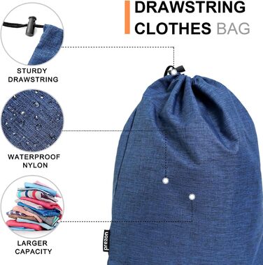 Набір компресійних валізних кубів Prezon для організації багажу (6 шт., Marineblau)