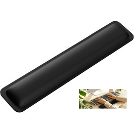 Підставка для зап'ястя TECKNET для клавіатури, 43 см, Memory Foam 70D, ергономічна, проти болю в зап'ясті, для ПК, ноутбука, геймінгу, чорна