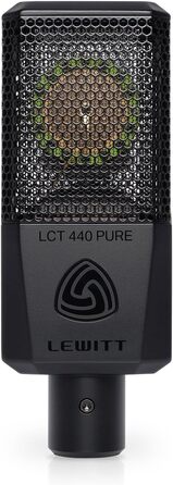 LCT 440 Pure - XLR конденсаторний мікрофон з 1' капсулою: ідеальний для вокалу, інструментів, подкастів та стрімінгу. У комплекті: мікрофонна павутина, поп-фільтр, вітрозахист та транспортна сумка.