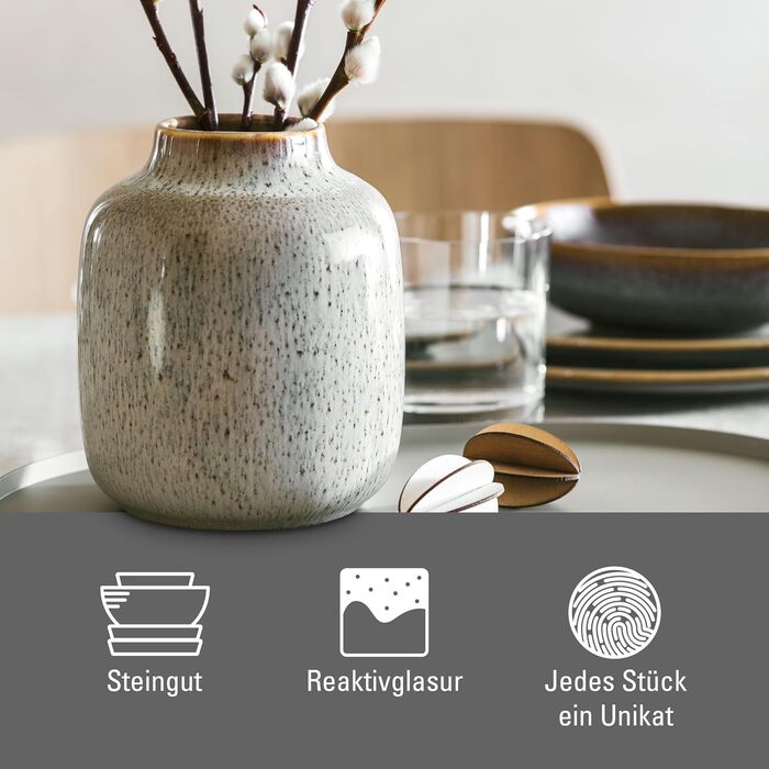 Ваза Lave Home Shoulder від Villeroy & Boch, 12,5x12,5x15,5 см, Бежевий