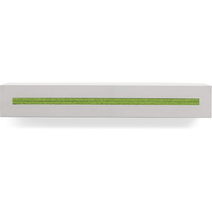 Buchenbusch urban design key board with concrete shelf 'light edition' 33x6x5 cm, key board wall, key storage hallway, (Light Green)