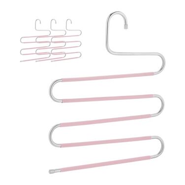 Relaxdays 4-Piece Trouser Hanger Set