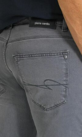 Джинси чоловічі Pierre Cardin Lyon, сині, Stonewash, завужений крій (38W/34L)