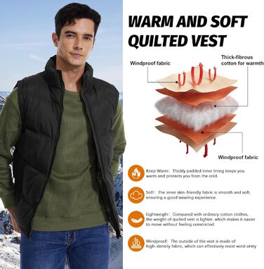 Чоловіча степкова жилетка, спортивна жилетка, чорна, розмір L