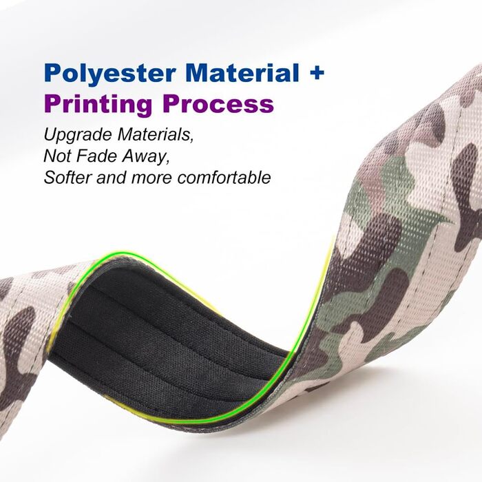 Преміум нашийник для собак TSPRO з ручкою, тактичний, важкий, швидкозастібається, для собак середніх та великих порід (L), Camo Rosa