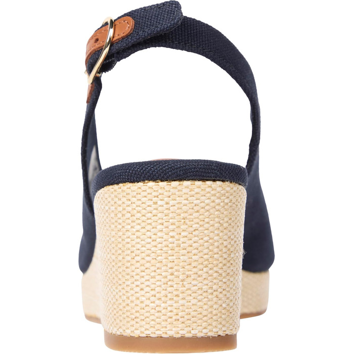 Сандалії жіночі Tommy Hilfiger Flag Mid Wedge Espad SLIN, сині (40 EU)