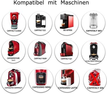 Многоразова капсула для кави з нержавіючої сталі Cafilas з трамбівкою, для кавомашин Tchibo Cafissimo Classic, фільтр-капсула для еспресо